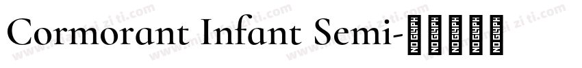 Cormorant Infant Semi字体转换